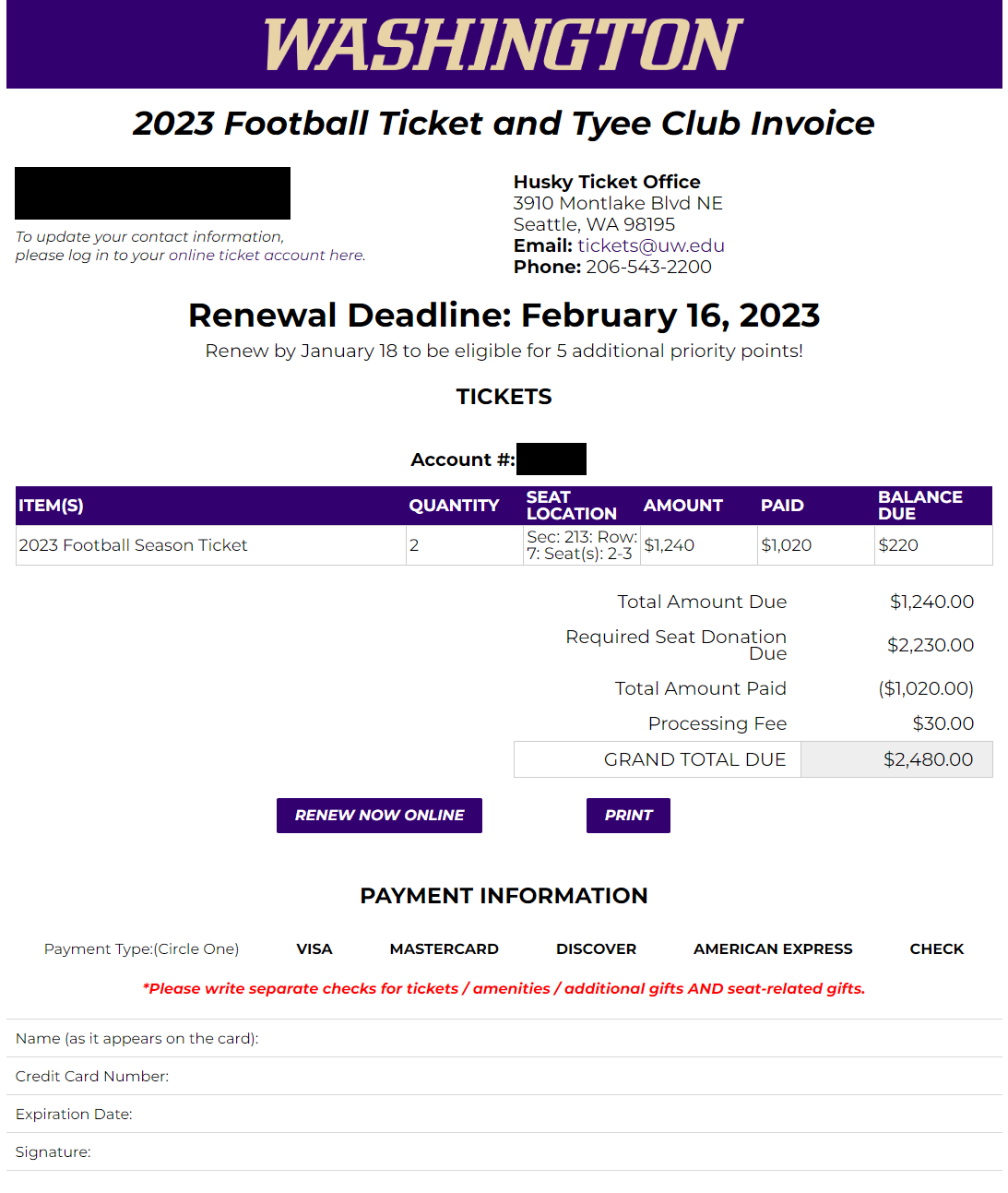 Invoice and Statement Examples